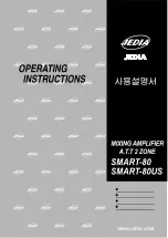 Jedia SMART-80 Operating Instructions Manual предпросмотр