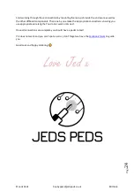 Preview for 24 page of Jeds Peds Brittania Instruction Manual