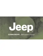 Предварительный просмотр 1 страницы Jeep 2009 Commander Owner'S Manual