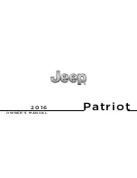 Предварительный просмотр 1 страницы Jeep 2016 Patriot Owner'S Manual