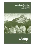 Предварительный просмотр 1 страницы Jeep Baby Traveller Portacot Instructions Manual