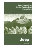 Предварительный просмотр 1 страницы Jeep Classic Duo Instruction Manual