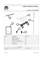 Предварительный просмотр 1 страницы Jeep DIGITAL BRAKE CONTROL Instruction