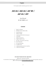 Preview for 3 page of Jeep JUC AS User Manual