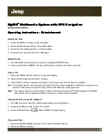 Preview for 4 page of Jeep MyGIG Information Manual