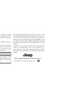 Предварительный просмотр 2 страницы Jeep PATRIOT 2012 Owner'S Manual