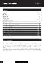 Preview for 2 page of Jefferson Professional Tools & Equipment JEFCEMPETRED-L 2.0HP User Manual