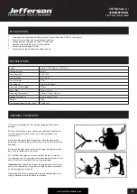 Preview for 3 page of Jefferson Professional Tools & Equipment JEFCEMPETRED-L 2.0HP User Manual