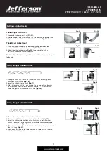 Preview for 7 page of Jefferson Professional Tools & Equipment JEFPDB0750-12S User Manual