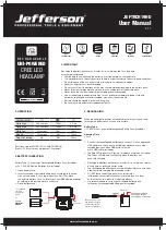 Jefferson Professional Tools & Equipment JEFTRCH19HD User Manual preview