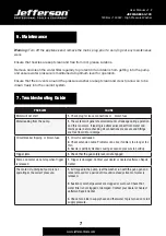 Preview for 7 page of Jefferson Professional Tools & Equipment JEFWASE360-120 User Manual