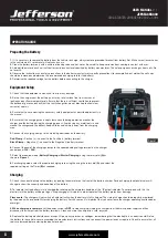 Предварительный просмотр 8 страницы Jefferson Dynamo 430A STARTER CHARGER User Manual