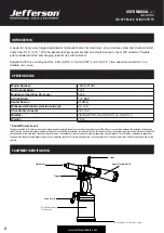 Preview for 4 page of Jefferson JEFARIVT02H User Manual