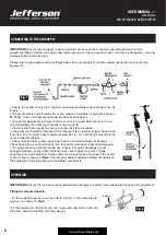 Preview for 6 page of Jefferson JEFARIVT02H User Manual