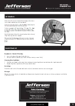 Предварительный просмотр 5 страницы Jefferson JEFFANDRM30-110E User Manual