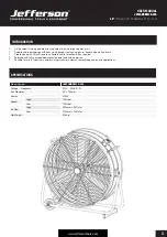 Preview for 3 page of Jefferson JEFFANDRM30-230 User Manual