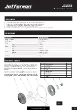 Предварительный просмотр 3 страницы Jefferson JEFFANORFL18-230 User Manual