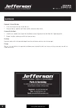 Предварительный просмотр 6 страницы Jefferson JEFFANORFL18-230 User Manual