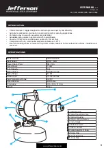 Предварительный просмотр 3 страницы Jefferson JEFFOG45-230 User Manual