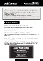 Предварительный просмотр 7 страницы Jefferson JEFMAGD42HD/110 User Manual