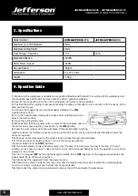 Preview for 6 page of Jefferson JEFMAGDPER35-230 User Manual