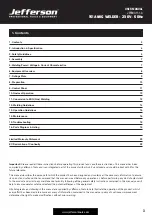 Preview for 3 page of Jefferson JEFMIG151-A User Manual