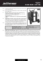 Preview for 13 page of Jefferson JEFMIG151-A User Manual