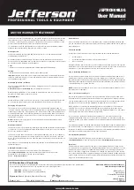 Preview for 2 page of Jefferson JEFTRCH09ILSG User Manual