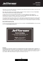 Preview for 13 page of Jefferson OLYMPUS JEFGENPET55EL User Manual