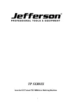 Jefferson TP Series Manual предпросмотр