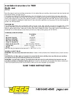 Jegs 79009 Installation Instructions Manual preview