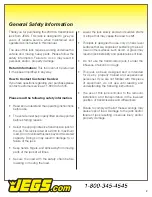 Preview for 3 page of Jegs 79026 User Manual