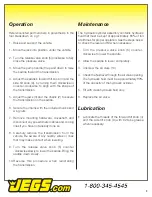 Preview for 4 page of Jegs 79026 User Manual