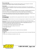 Preview for 3 page of Jegs 81035 Installation Instructions Manual