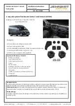 JEHNERT SOUND DESIGN 65580 Installation Instructions Manual preview