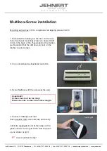 Preview for 2 page of Jehnert Multibox 6000 Installation