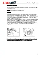 Preview for 12 page of JEI SteelBeast BM-12 Safety Instructions And Operator'S Manual