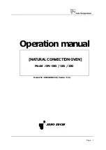 Предварительный просмотр 1 страницы Jeio tech ON-02G Operation Manual