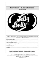 Предварительный просмотр 1 страницы JELLY BELLY SLUSHIE EXPRESS Instruction Manual