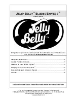 Предварительный просмотр 7 страницы JELLY BELLY SLUSHIE EXPRESS Instruction Manual