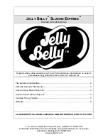 Предварительный просмотр 13 страницы JELLY BELLY SLUSHIE EXPRESS Instruction Manual