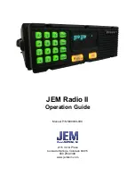 Preview for 1 page of JEM Radio II Operation Manual