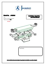 Preview for 1 page of Jema Autolifte JA2000J Installation, Operation, And Parts Manual