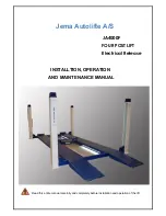 Jema Autolifte JA4000F Operation And Maintenance Manual preview