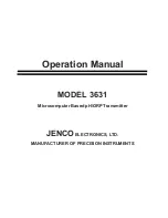 JENCO 3631 Operation Manual предпросмотр