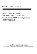 JENCO 6308CT Operation Manual предпросмотр