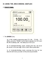 Preview for 5 page of JENCO 6308TuSS Operation Manual