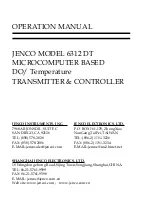 JENCO 6312 DT Operation Manual предпросмотр