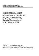 JENCO 6350M Operation Manual предпросмотр