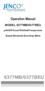 JENCO 6377BEU Operation Manual preview